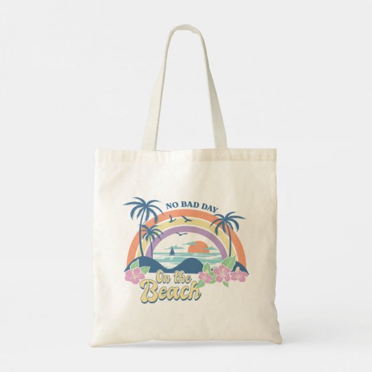 Geen slechte dag op het strand tote bag (Achterkant)
