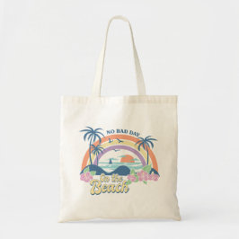 Geen slechte dag op het strand tote bag