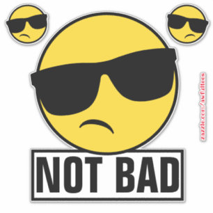 Geen slechte emoji sticker