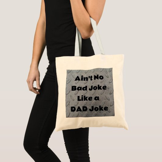 Geen slechte Joke als een pap Joke Tote Bag (Voorkant (product))