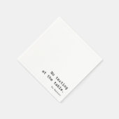 Geen sms'en aan de tafel Grappig citaat Papier ser Servet (Hoek)