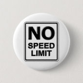 Geen snelheidslimiet Button (Voorkant)