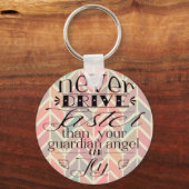 Geen snellere Chevron Quote-Sleutelhanger Sleutelhanger (Voorkant)