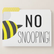 "Geen snooping toegestaan" Kranky Bee Fun File Map