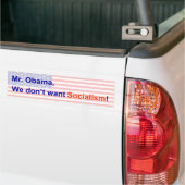 Geen socialisme bumpersticker (Op Truck)