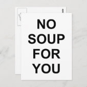 Geen soep voor jou briefkaart (Voorkant / Achterkant)