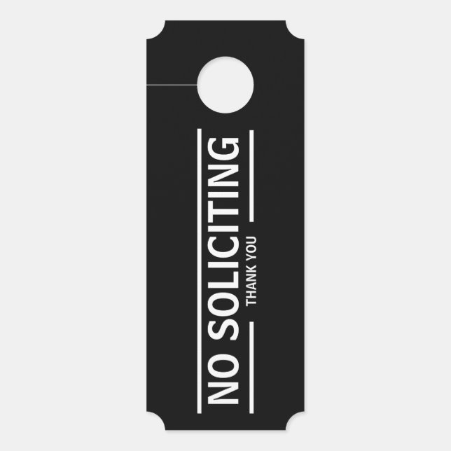 GEEN SOLICITING (Voorkant)