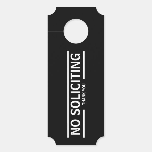 GEEN SOLICITING (Voorkant)