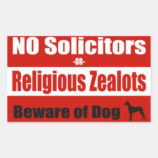 GEEN solicitors deur/raam Sticker (Voorkant)