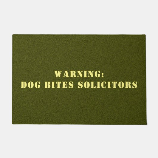 Geen solicitors deurmat (Voorkant)