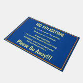 Geen solicitors deurmat (Schuin)