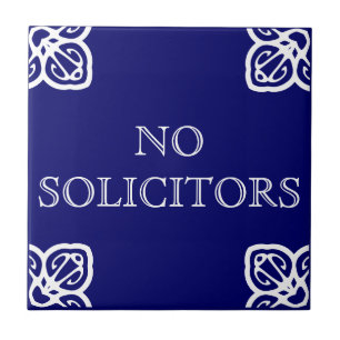 Geen Solicitors Sign Tegeltje