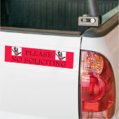 GEEN SOLICITSSTICKER BUMPERSTICKER (Op Truck)
