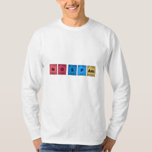 Geen Spam Periodieke Tabel T-shirt