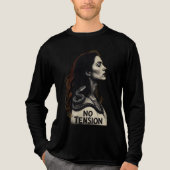Geen spanning Tri-Blend shirt (Voorkant volledig)