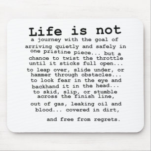 Geen spijt - Dirt Bike Motocross Mousepad Muismat