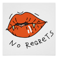 Geen spijt Red Lips Anti-Valentijn