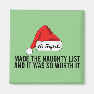 Geen spijt van de kerst van de Naughty-lijst Magneet