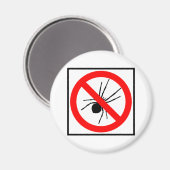 Geen spinnen snelweg teken magneet (Voorkant / Achterkant)