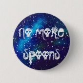Geen Spoons  sterrenstatus meer Ronde Button 5,7 Cm (Voorkant)