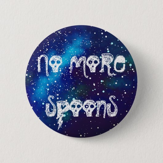 Geen Spoons  sterrenstatus meer Ronde Button 5,7 Cm (Voorkant)