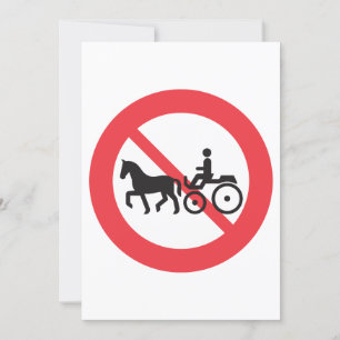 Geen spoor van paardenstaarten en verkeersbuggy kaart