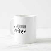 Geen Stalker, ik ben een schrijver Mok (Voorkant links)