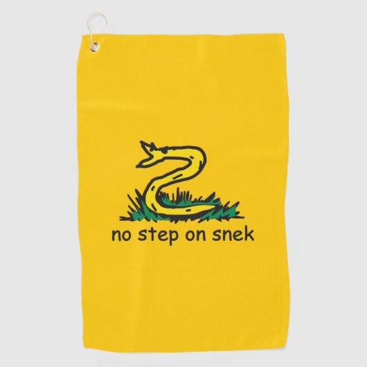 Geen stap in de richting van gadsden parody SnekRi Golfhanddoek (Voorkant)