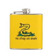 Geen stap in de richting van gadsden parody SnekRi Heupfles (Voorkant)