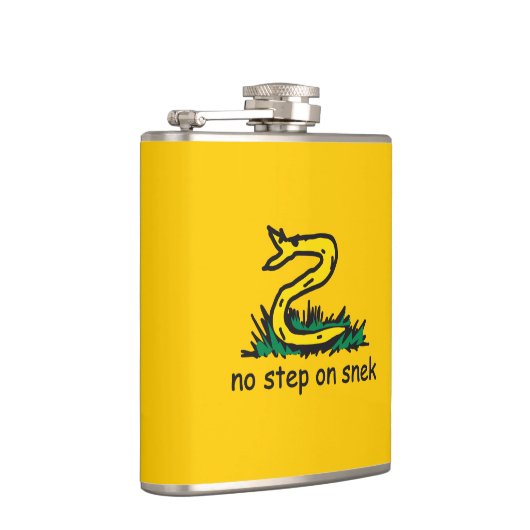 Geen stap in de richting van gadsden parody SnekRi Heupfles (Rechts)