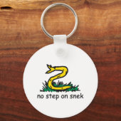Geen stap in de richting van gadsden parody SnekRi Sleutelhanger (Voorkant)
