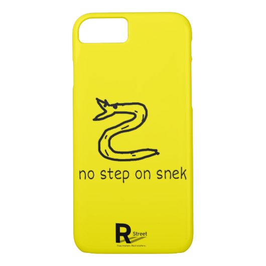 Geen stap in de telefoonkwestie Snek Case-Mate iPhone Case (Achterkant)
