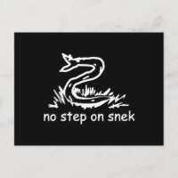Geen stap op snek memes Gadsden parodie SnekRight