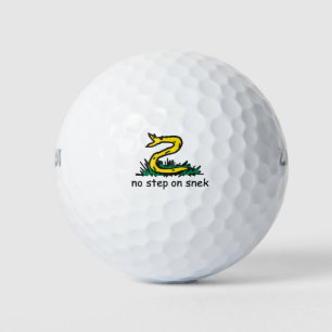 Geen stap op snek memes Gadsden parodie SnekRight Golfballen