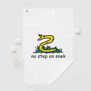 Geen stap op snek memes Gadsden parodie SnekRight Golfhanddoek