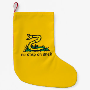 Geen stap op snek memes Gadsden parodie SnekRight Kleine Kerstsok