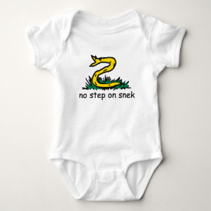 Geen stap op snek memes Gadsden parodie SnekRight Romper