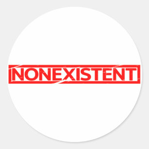Geen stempel ronde sticker