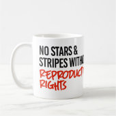 Geen sterren en strepen zonder reproductieve recht koffiemok (Links)
