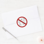 Geen stick figuur Kinder Ronde Sticker (Envelop)