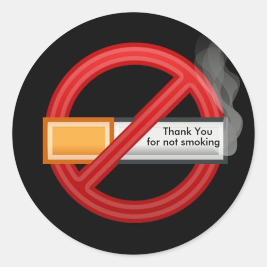 Geen Sticker voor roken (Voorkant)