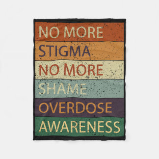 Geen Stigma Meer Geen Schande Meer Overdosis Bewus Fleece Deken