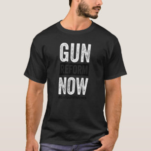 Geen stilzwijgen meer Pistool geweld bewustmaking T-shirt