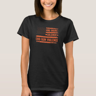Geen stilzwijgen meer Pistool geweldpleging Vredes T-shirt