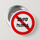 Geen stoute mensen Button (Voorkant /achterkant)