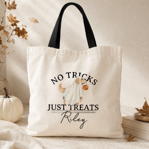 Geen Streken Alleen Grappige Grap Geest Hond Hallo Tote Bag