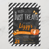 Geen Streken Alleen Snoep Snoep Halloween Verjaard Kaart (Voorkant / Achterkant)