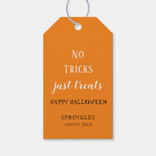 Geen Streken Alleen Snoepjes Halloween Bakkerij Cadeaulabel