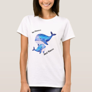 Geen Stress Alleen Golven Pride Oceaan T-Shirt