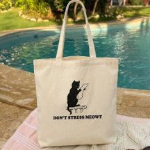 Geen Stress Meowt Kat Boodschappentas, cadeaus voo